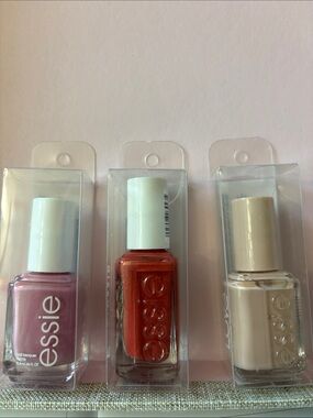 New essie Trio Nail Polish Set - Pink, Coral, Nude.